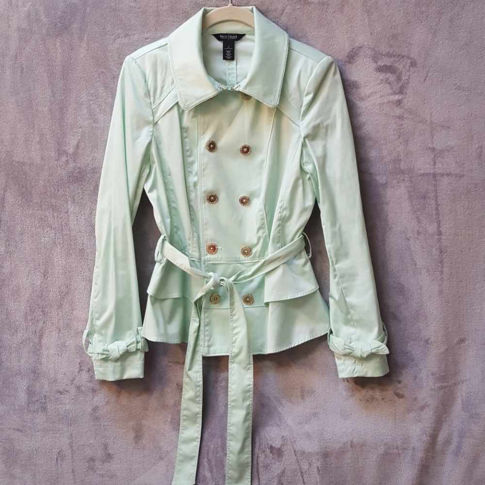 White House Black Market mint green jacket